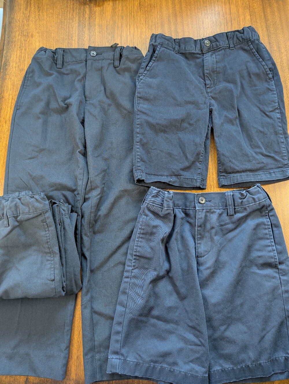Bundle Of 5 Pcs Boys Size 8 Uniform Pants & Shorts Navy See Description - Picture 5 of 5